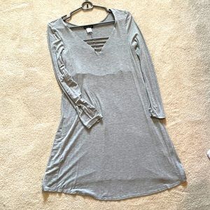 Venus T-shirt Material Long Sleeve Swing Dress